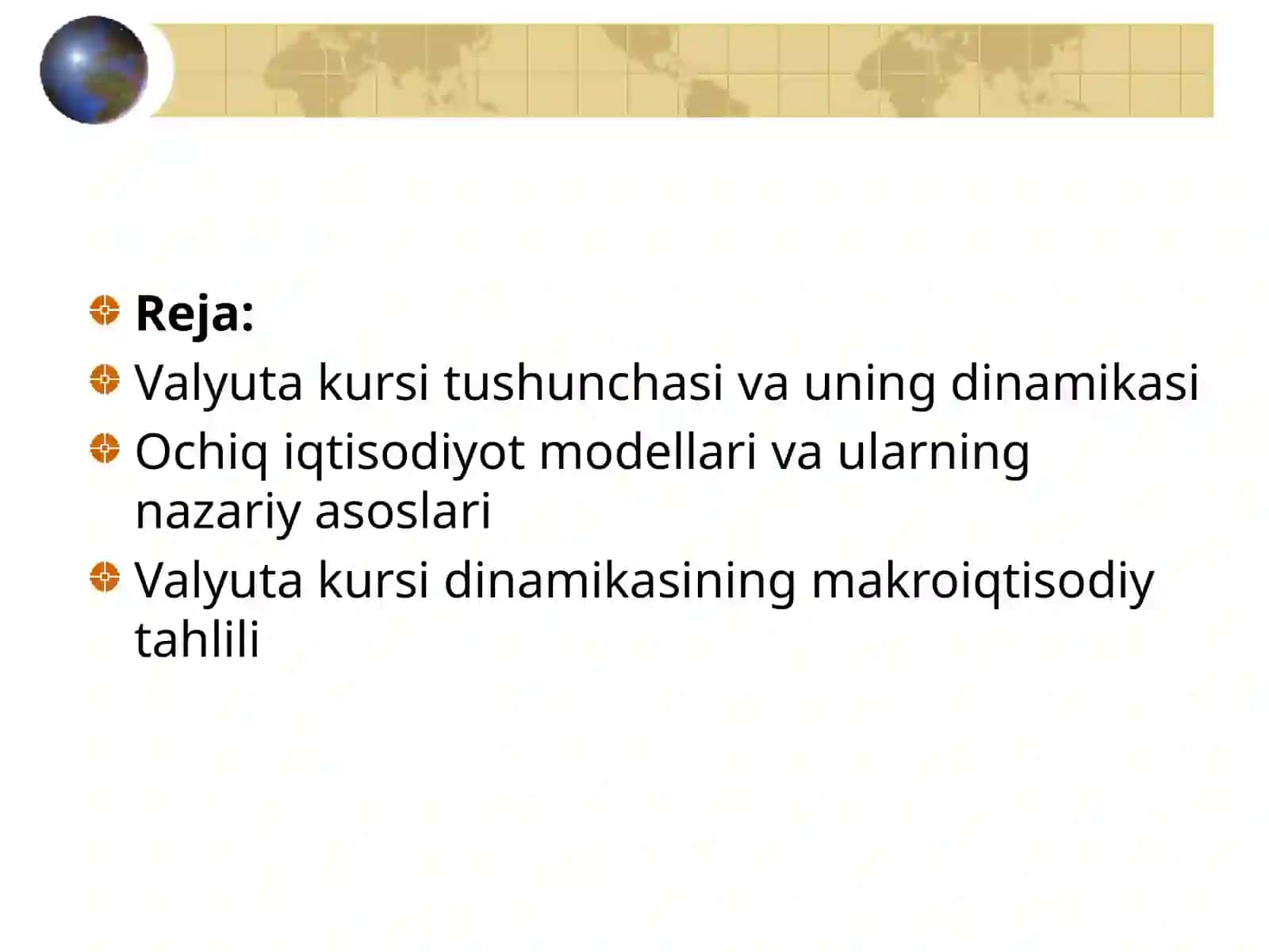 Ochiq iqtisodiyot modellari 2