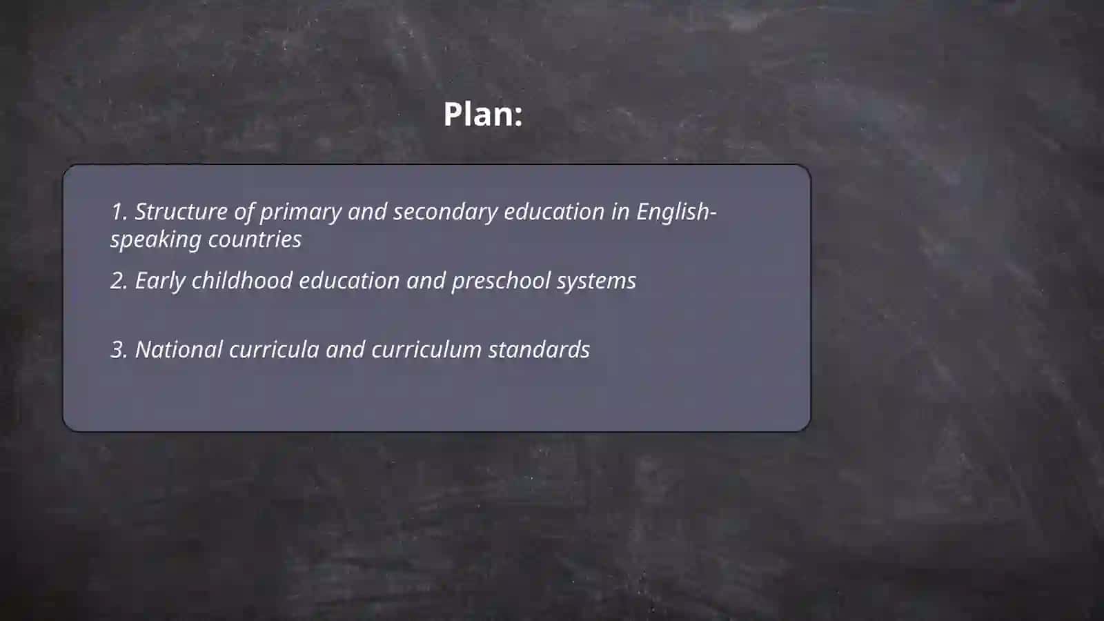 Education system of English speaking counties 2