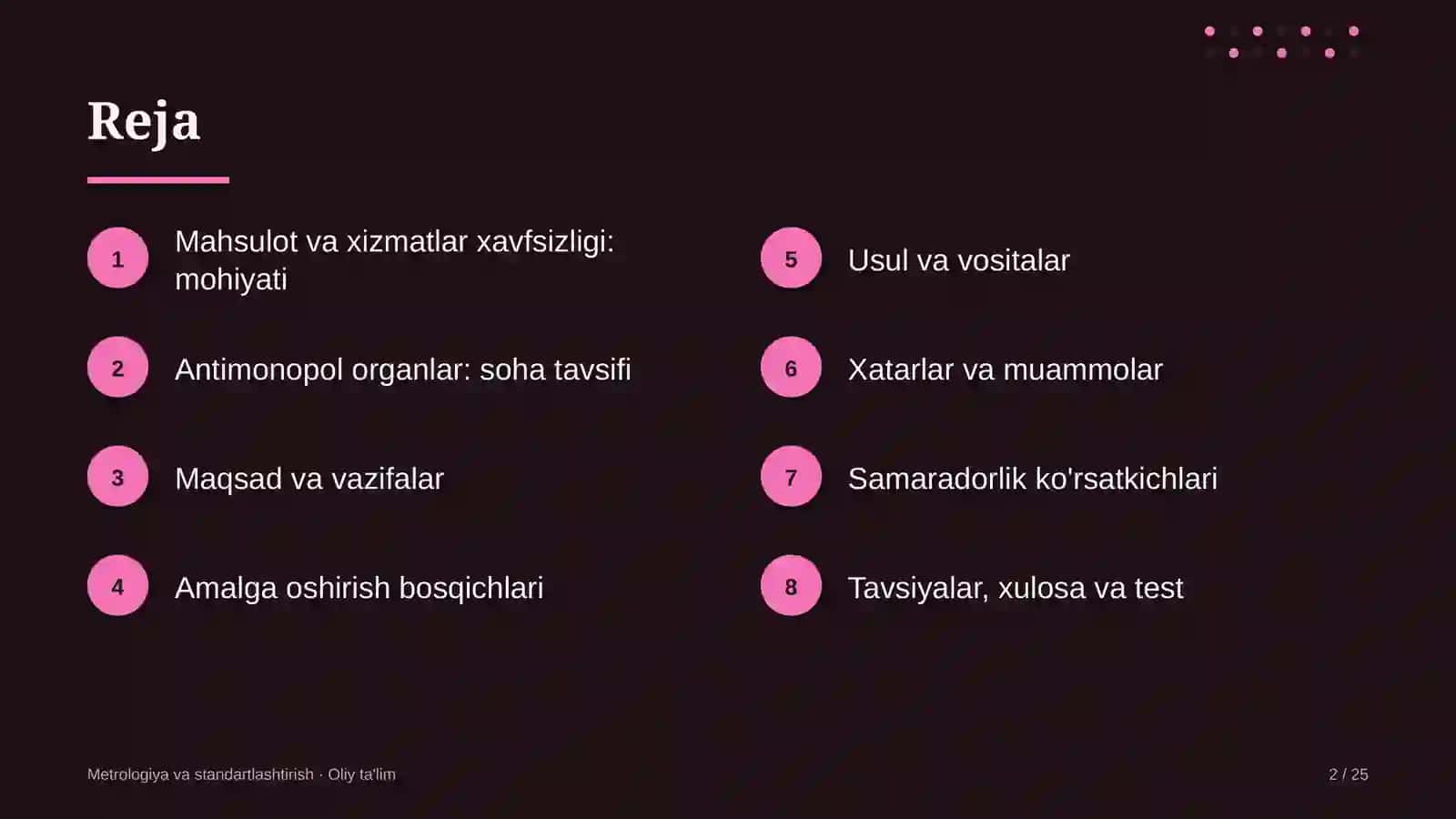 Antimonopol organlarda mahsulot va xizmatlar xavfsizligini ta'minlash 2