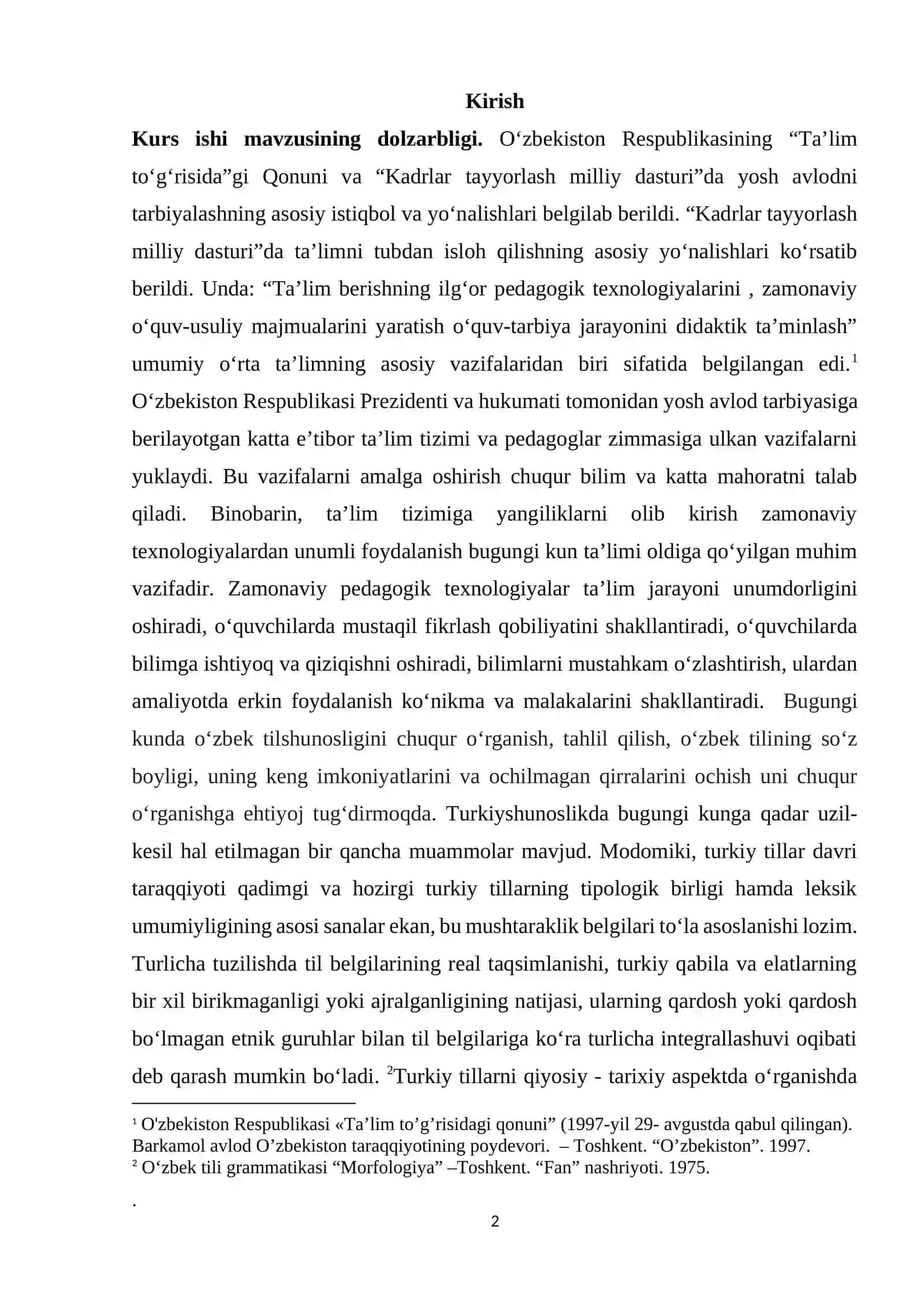 Turkiy tillarda grammatik ma'noning analitik usulda ifodalanishi 2