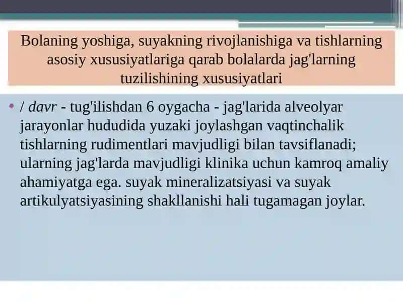 Bolalarda yuqori va pastki jag'larning sinishi 2