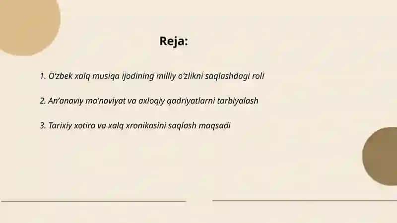 O‘zbek xalq musiqa ijodining maqsad va vazifalari 2