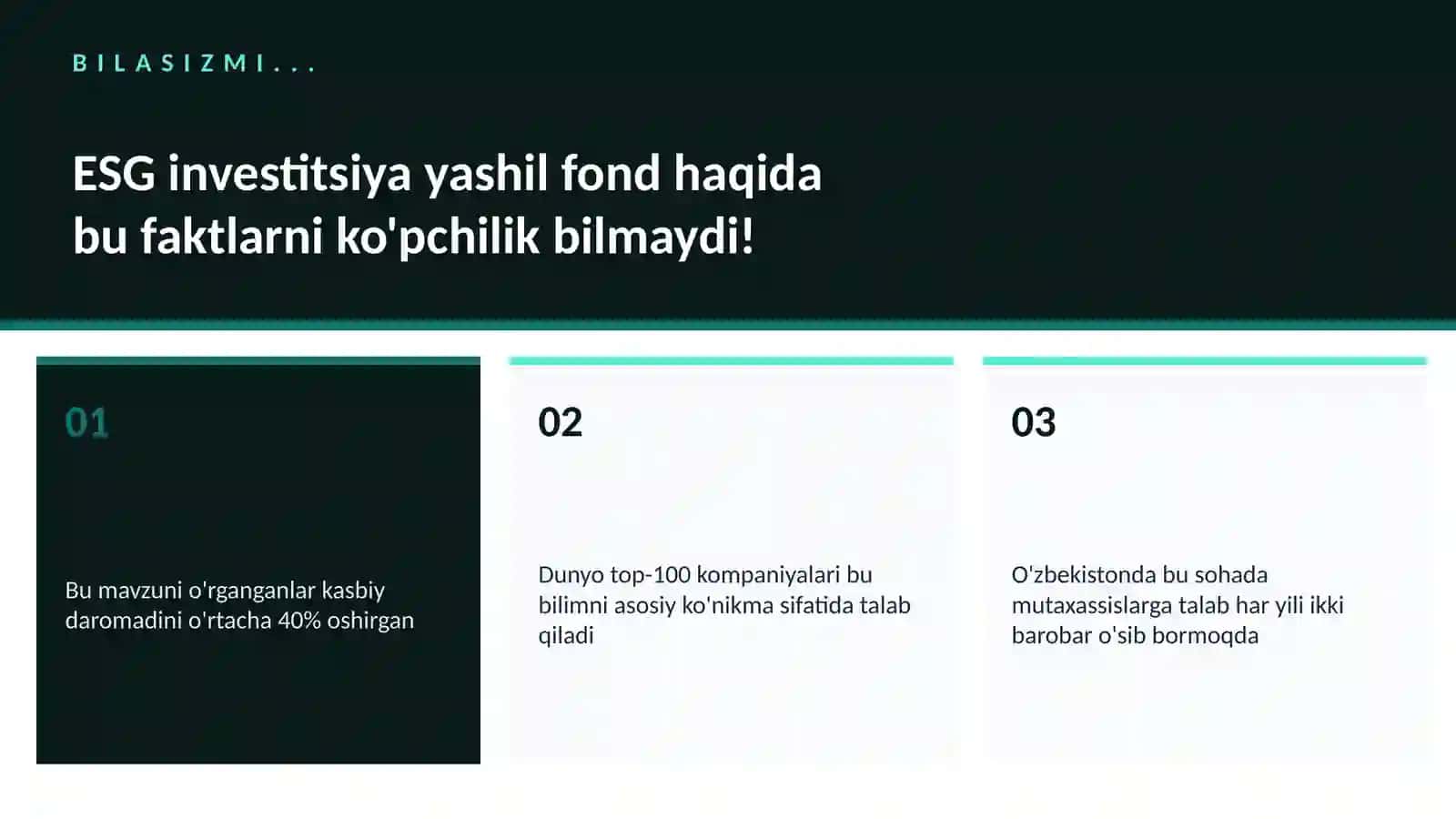 ESG investitsiya yashil fond 2