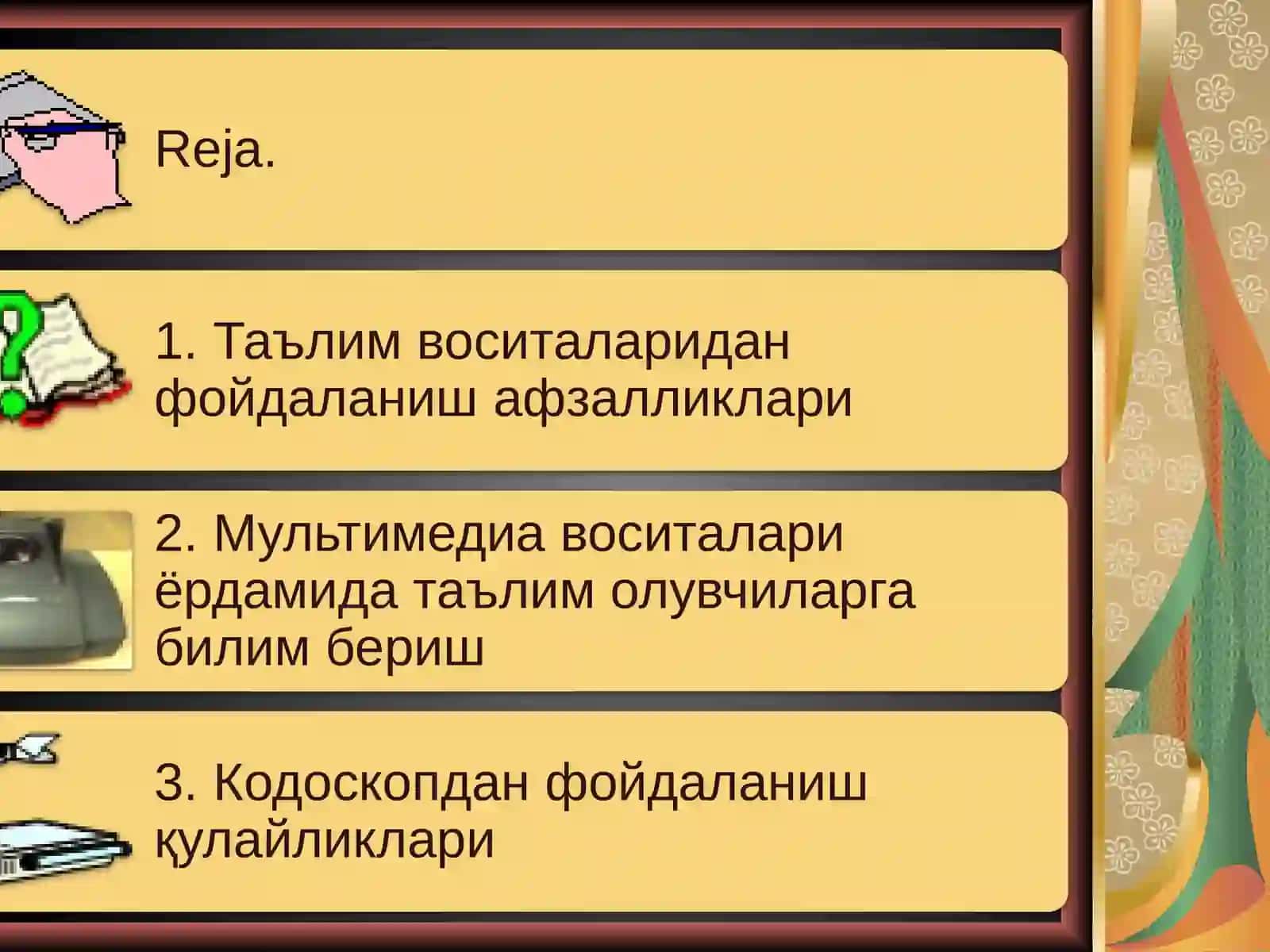 Kasbiy ta’limda axborot texnologiyilarni  qo’llash 2