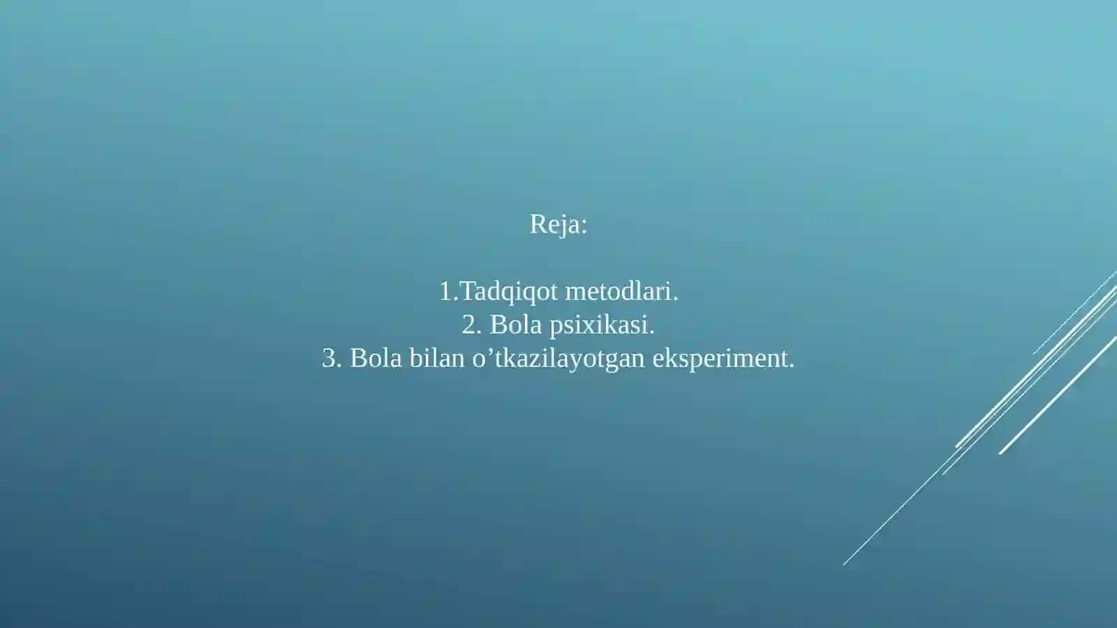 Bolalar psixologiyasi va psixodiagnostikasi fanining asosiy vayor chimetodlari 2