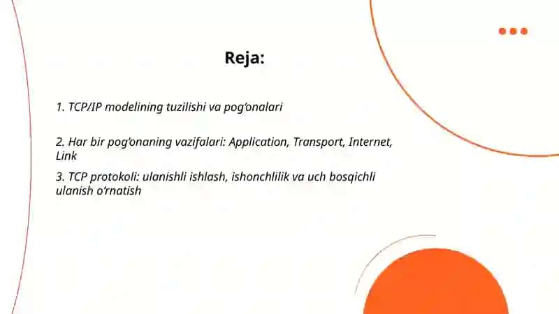 TCP/IP Pog'onasi 2