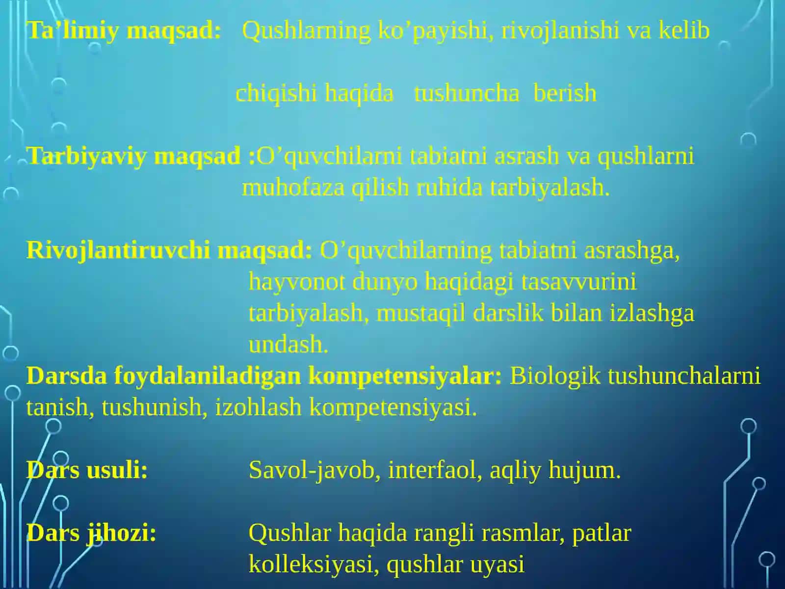Qushlarning   ko’payishi,   rivojlanishi  va kelib  chiqishi 2