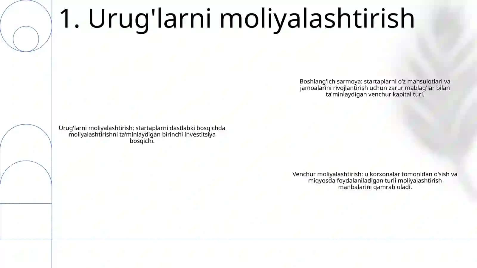 Startaplarni Moliyalashtirish 2