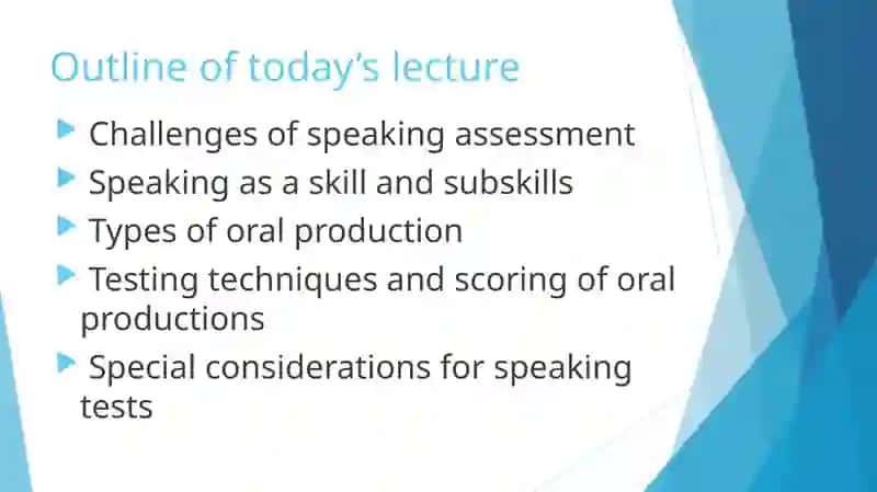 Assessing Speaking 2