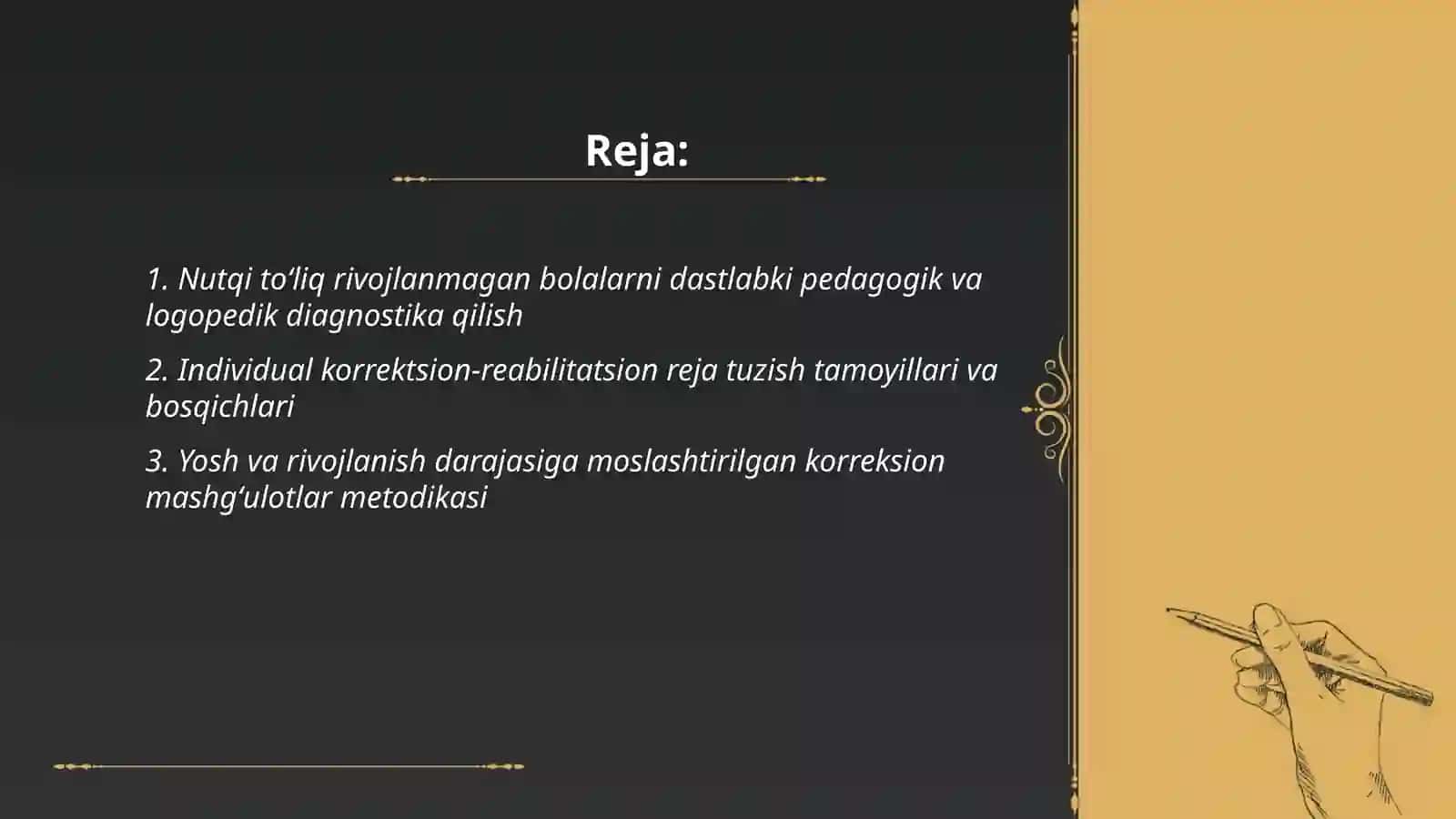 Nutqi toʻliq rivojlanmagan bolalar bilan olib boriladigon korrektsion ishni tashkil etish va rejalashtirish 2