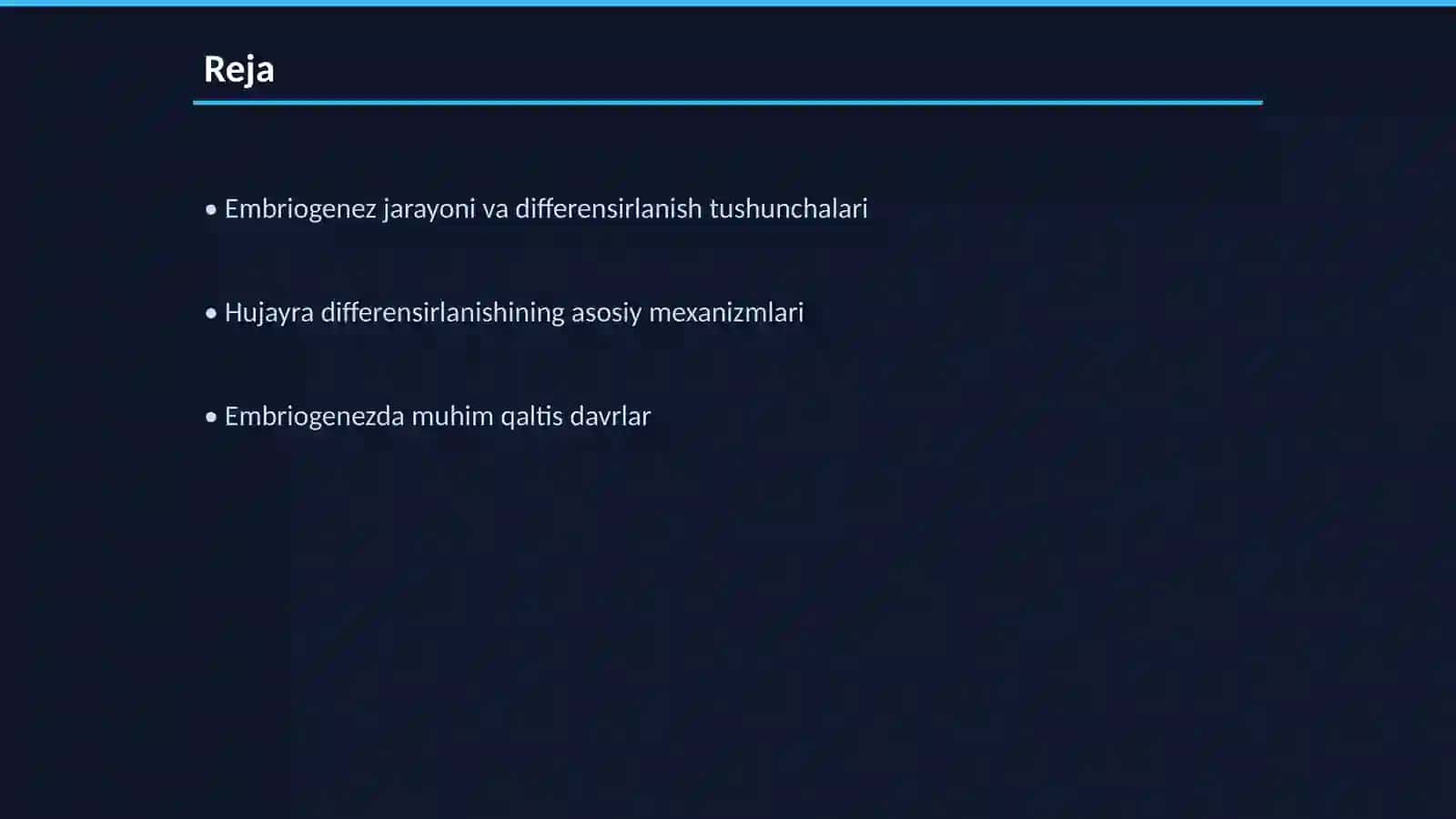 Embriogenezda hujayraning differensirlanishi va qaltis davrlar 2