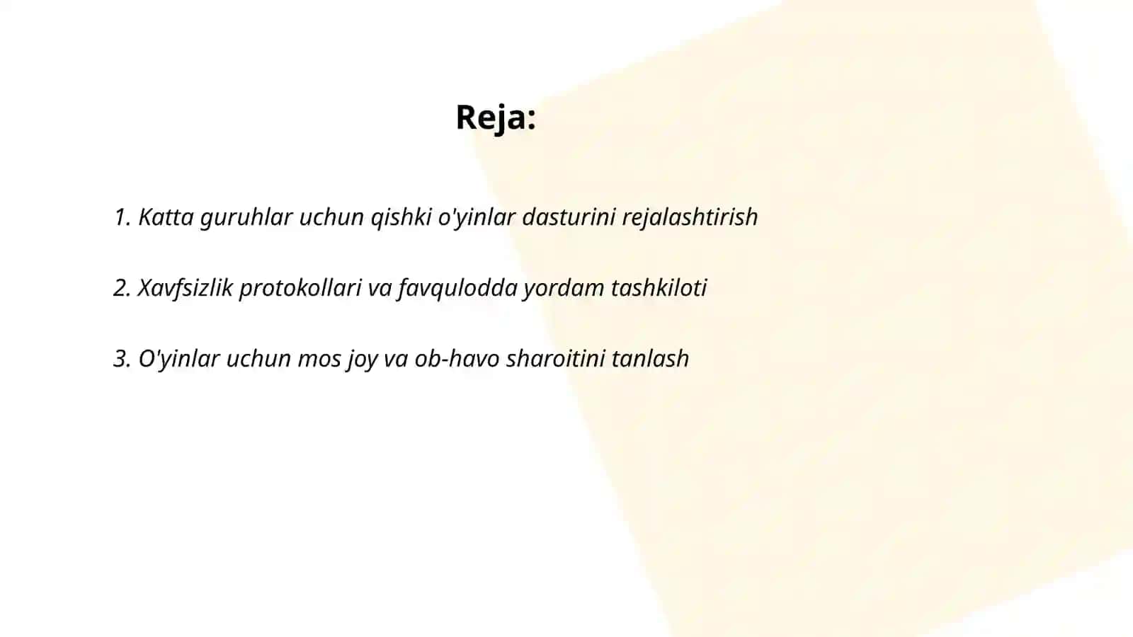 Katta guruhlarda qishki o'yinlarni tashkil etish 2