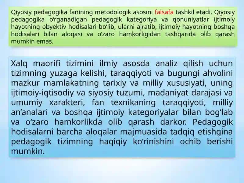 QIYOSIY PEDAGOGIKANING TARAQQIYOT BOSQICHLARI 2