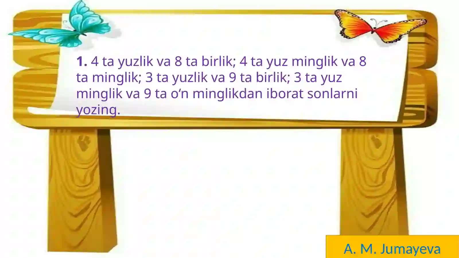 Sonni sinflarga bo’lish 2