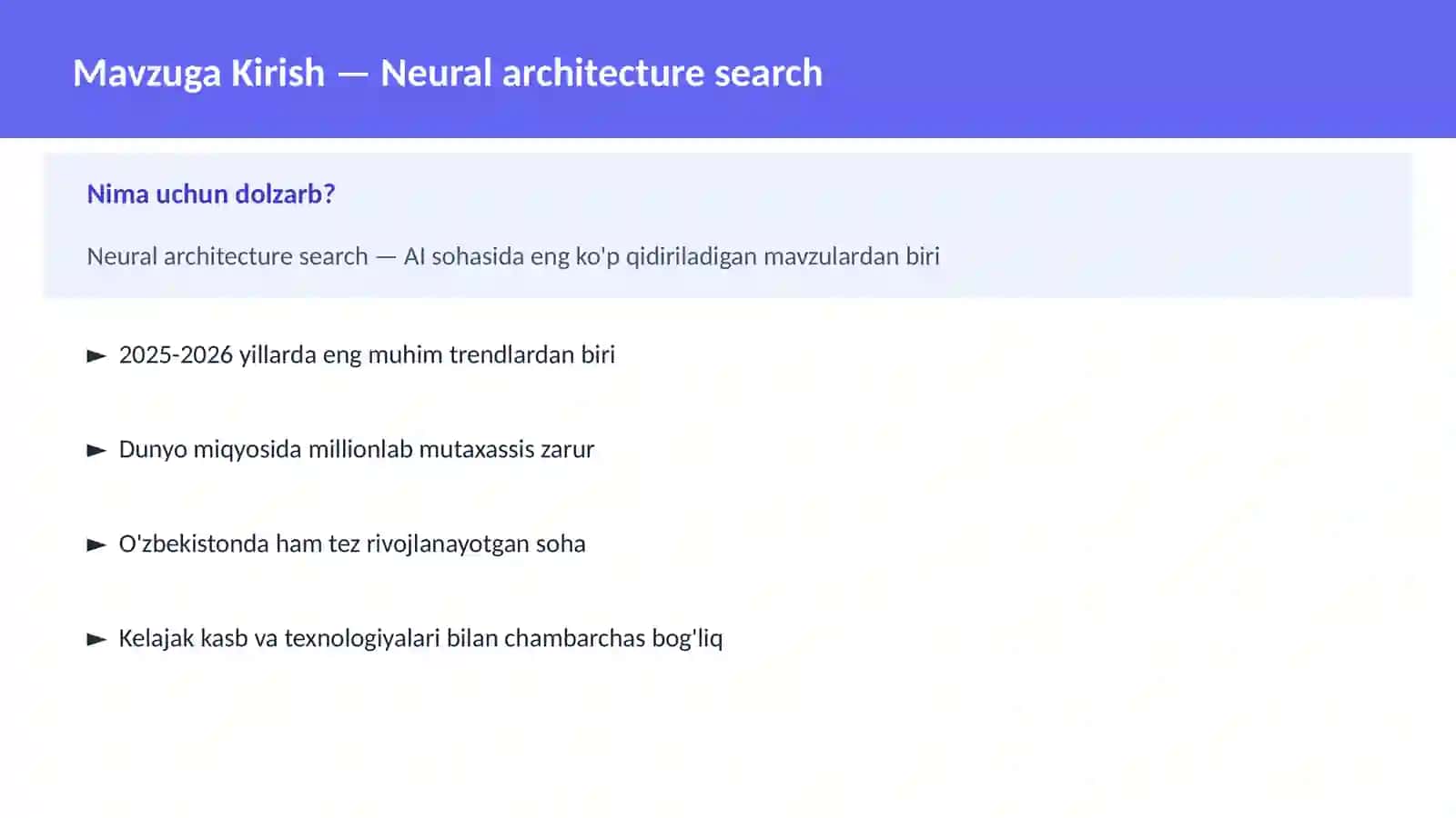 Neural architecture search 2