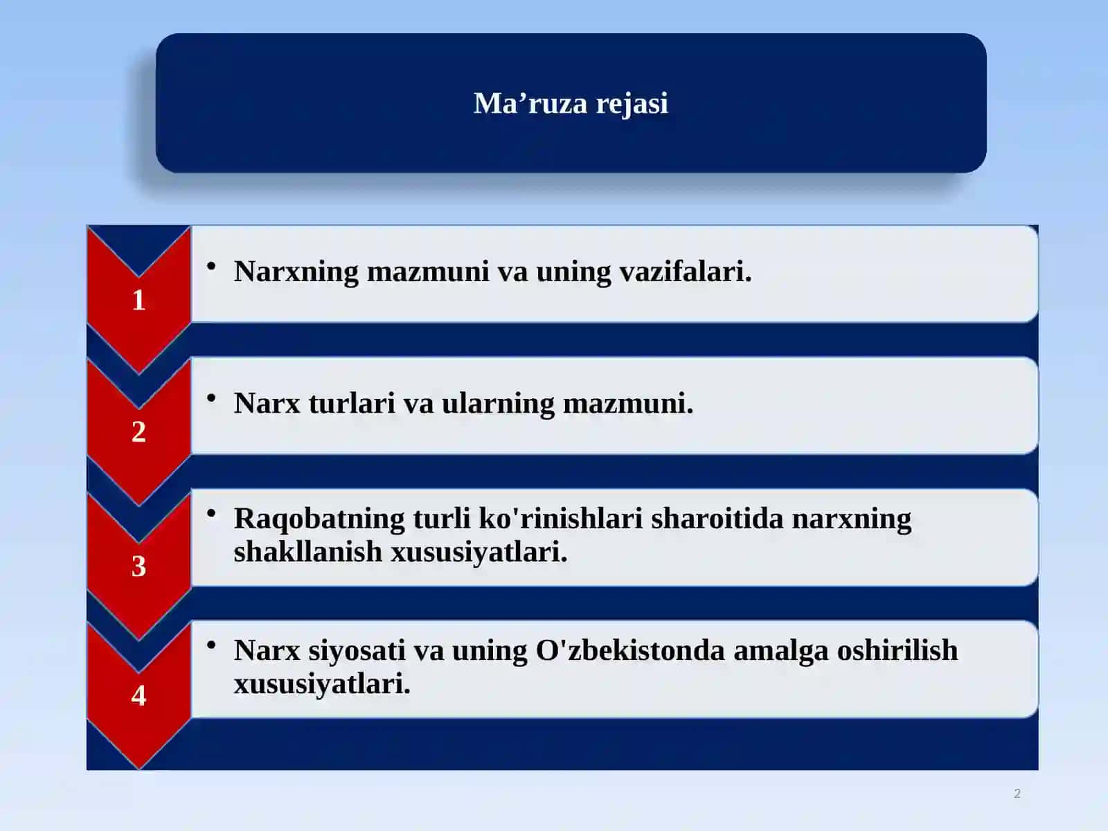 Iqtisodiyot nazariyasi 2