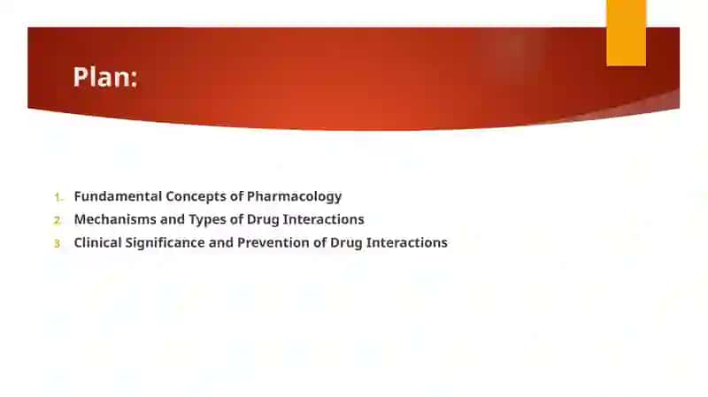 Pharmacology and Drug Interactions 2