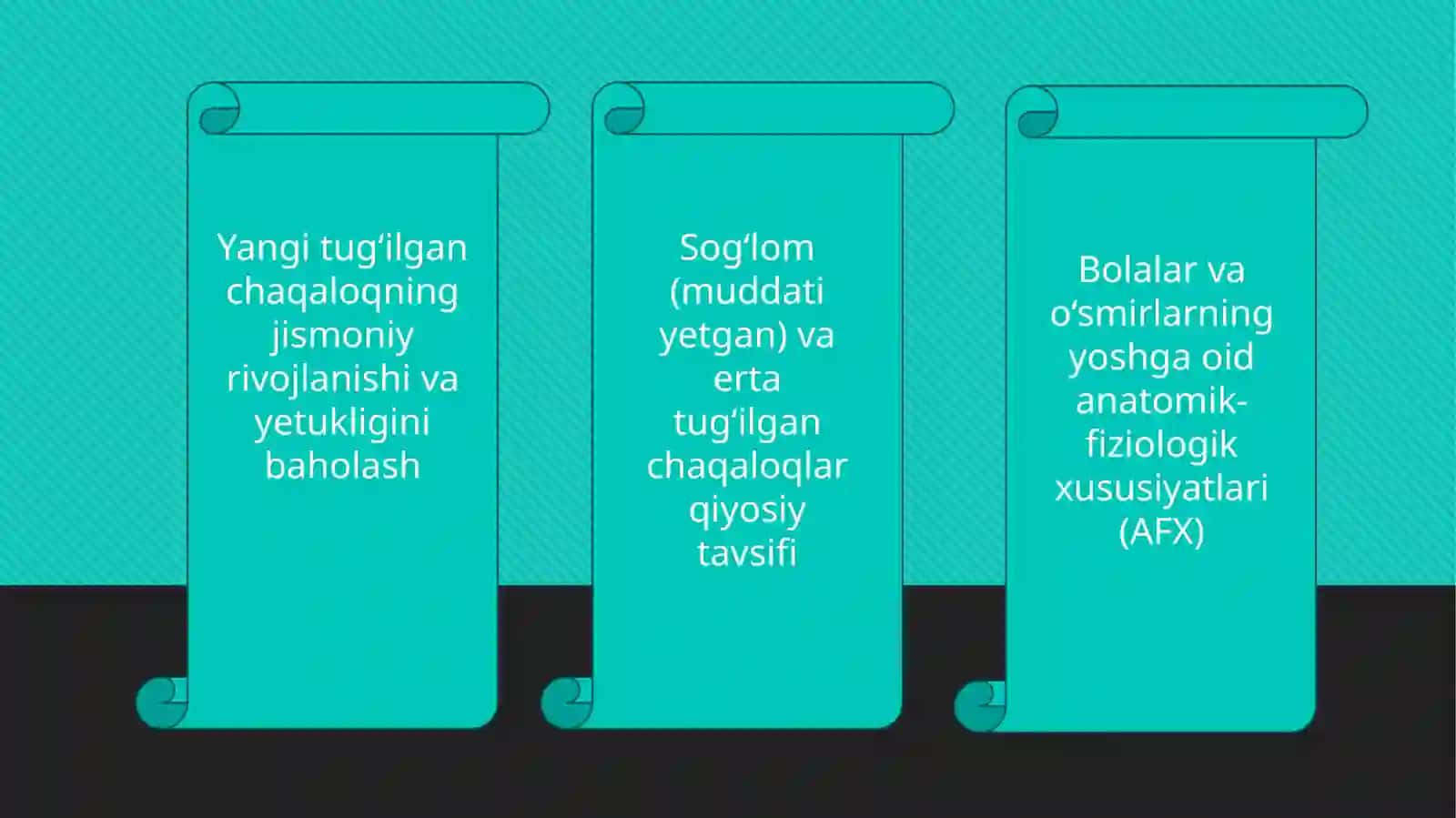 Yangi tug'ilgan chaqaloqning jismoniy rivojlanishi va yetukligini baholash 2