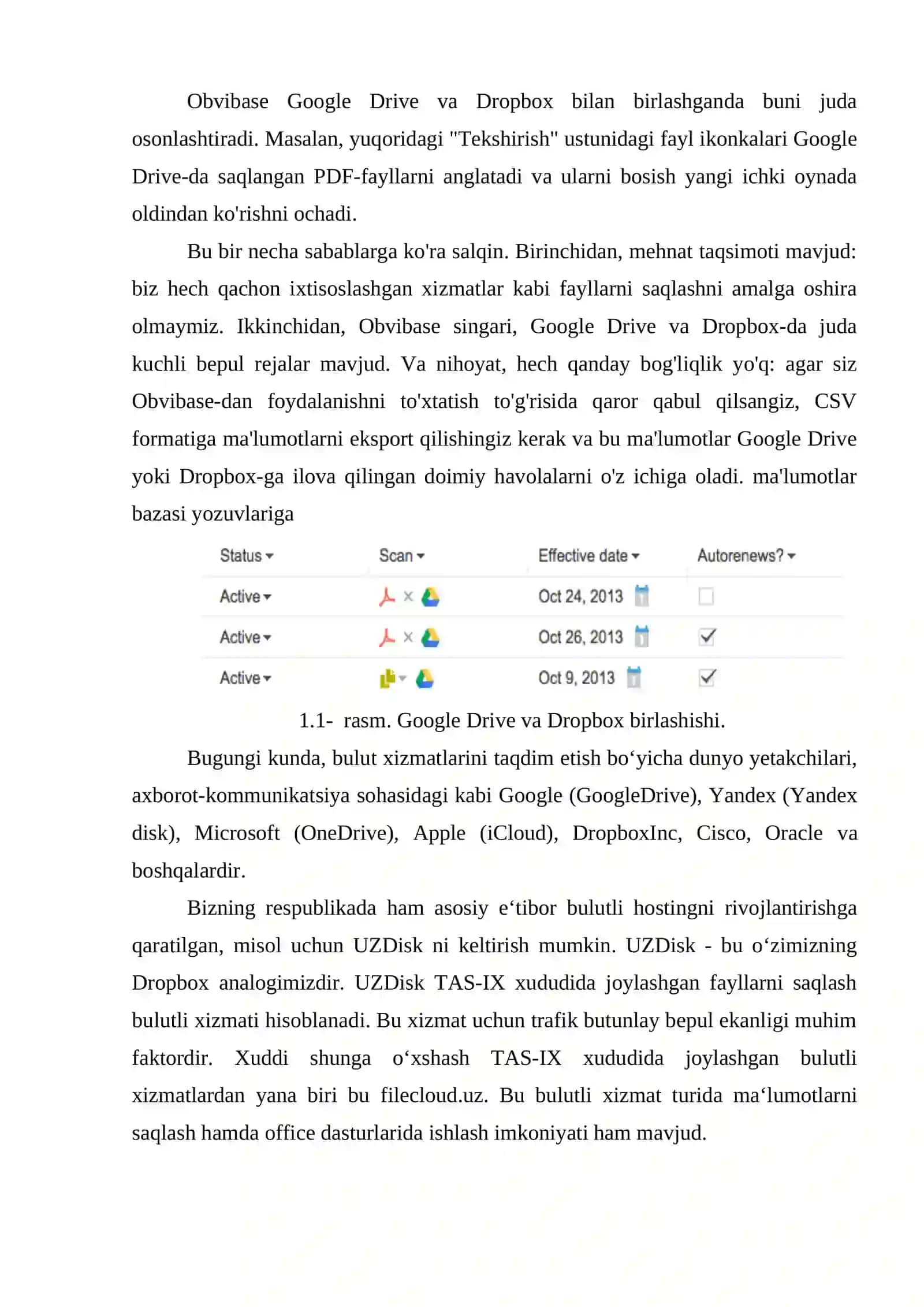 Bulut infrastrukturasi taqdim etadigan xizmatlar 2