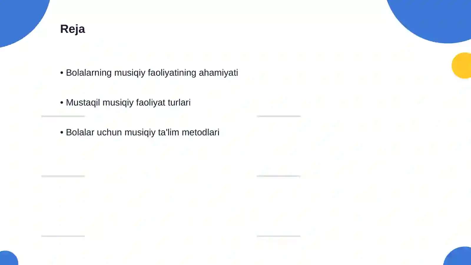 Bolalarning mustaqil musiqiy faoliyati mazmuni va unga rahbarlik qilish 2