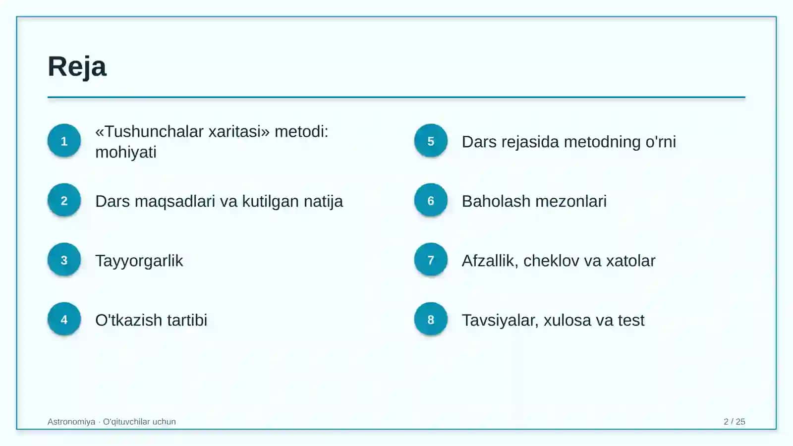 astronomiya darslarida tushunchalar xaritasi metodidan foydalanish 3778 2