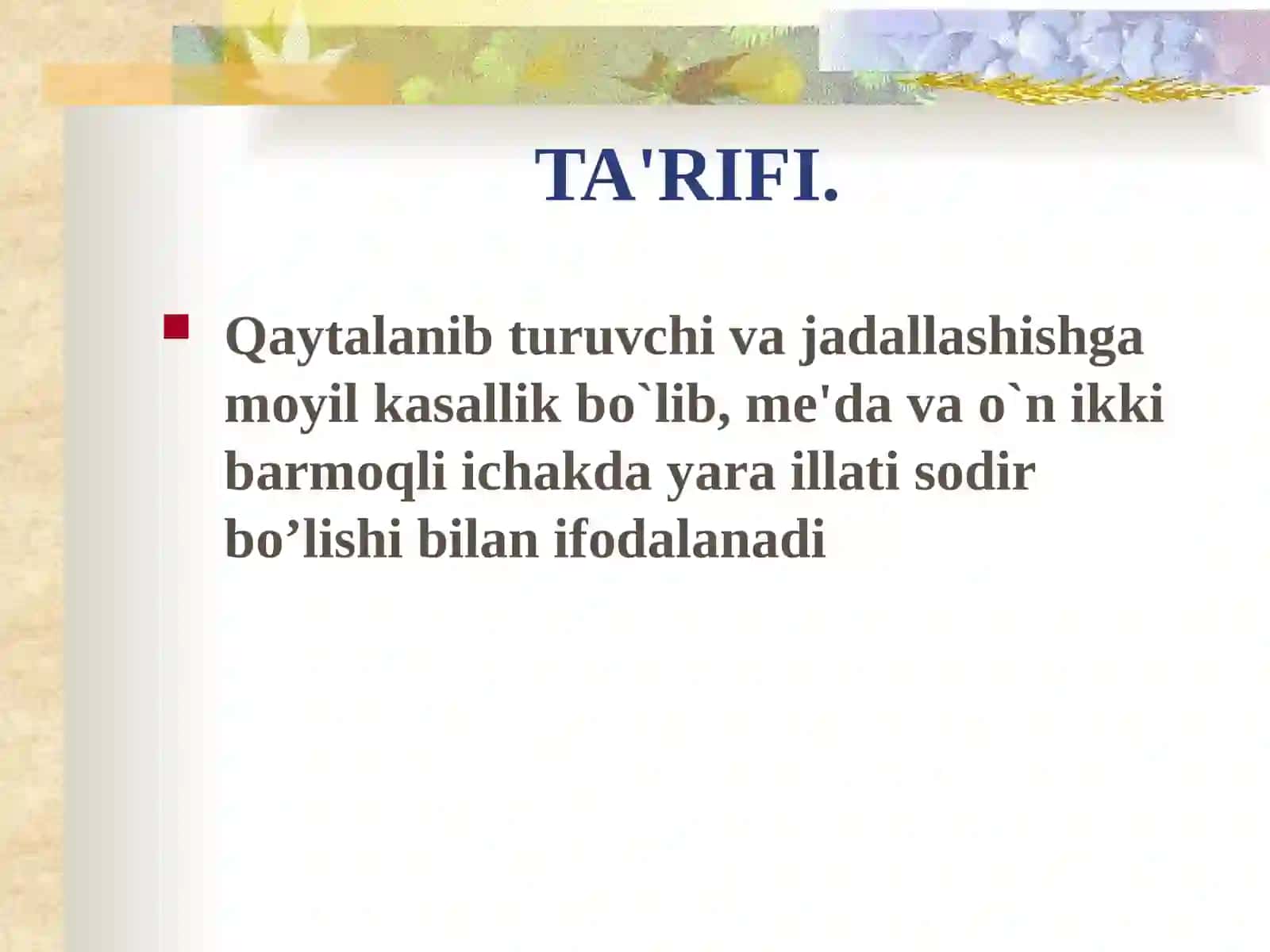 Gastrit kasalligi 2