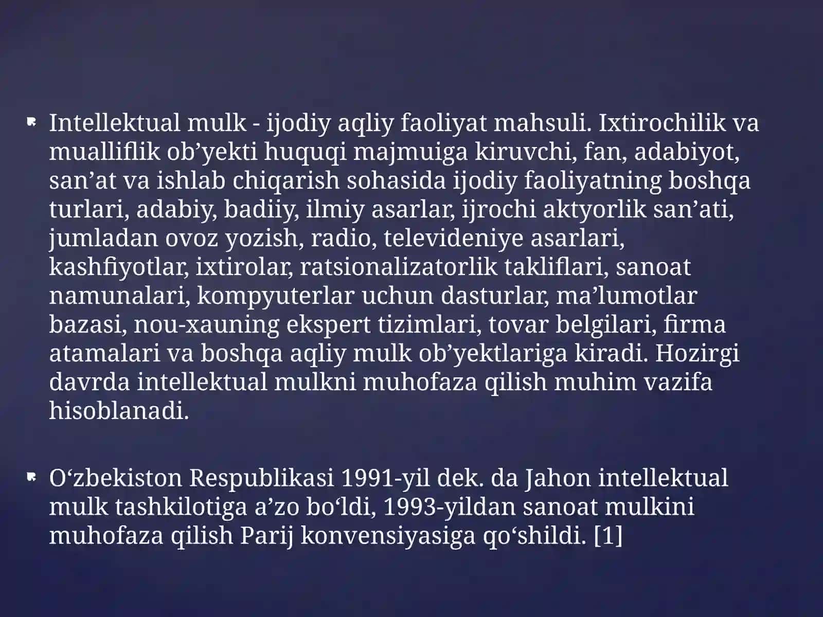 Intellektual mulk 2