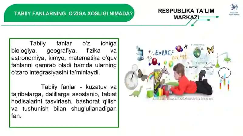 1-2 SINFLARDA “TABIIY FANLAR” FANINING MAZMUN 2