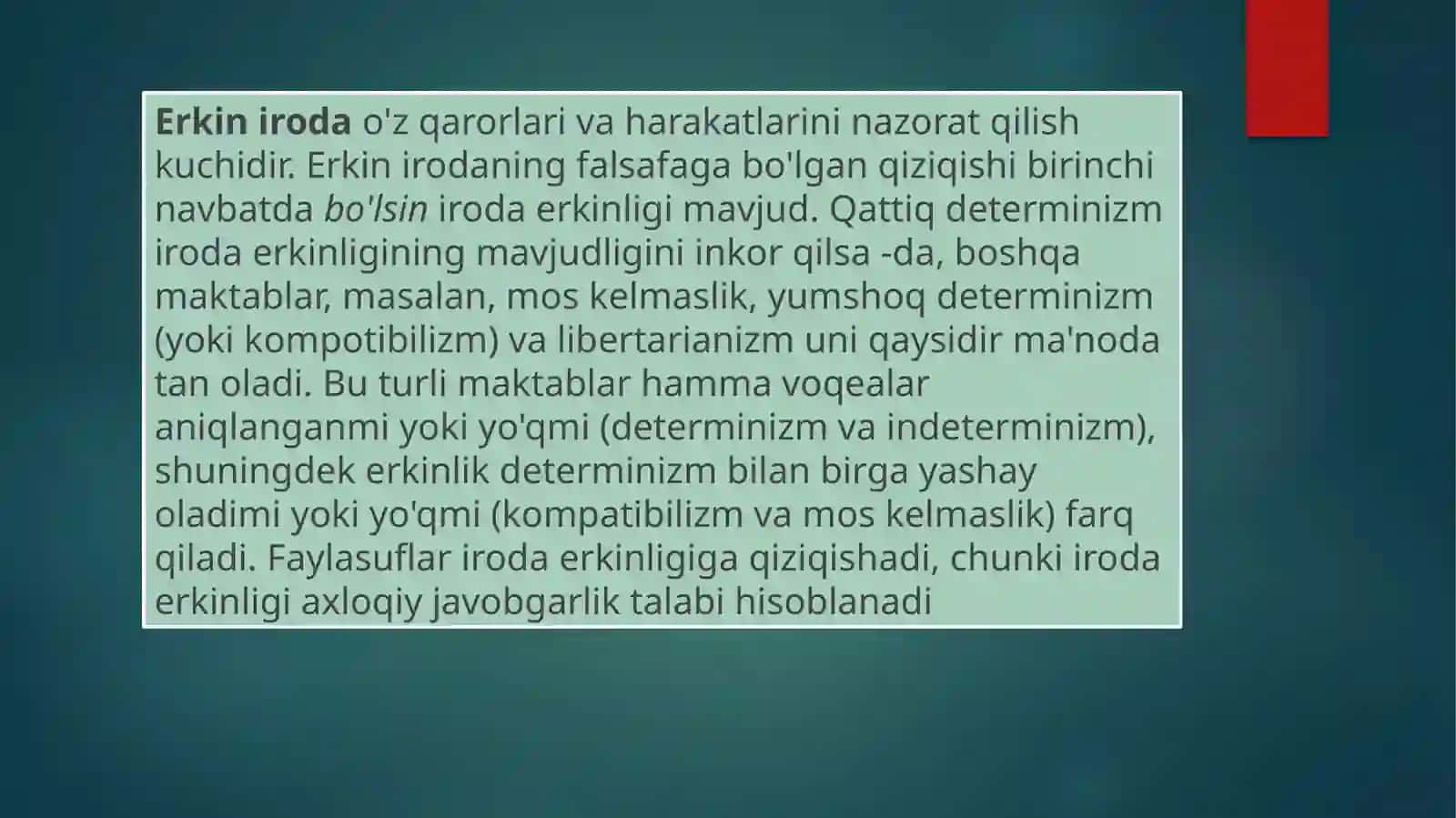 Iroda nazariyalari 2