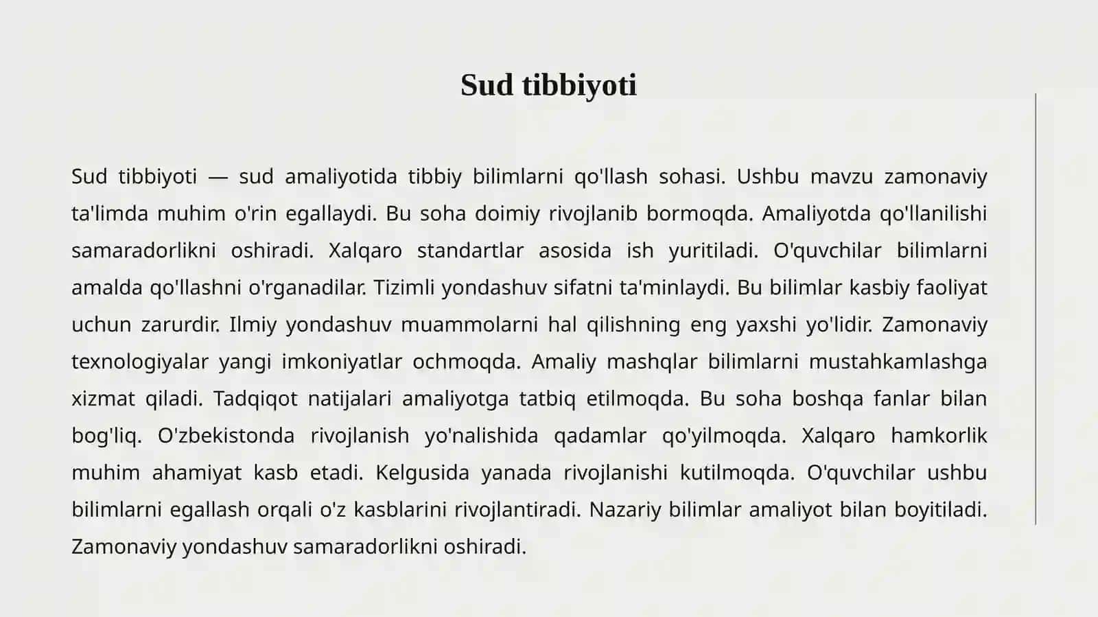 Sud Tibbiyoti Tarixi 2