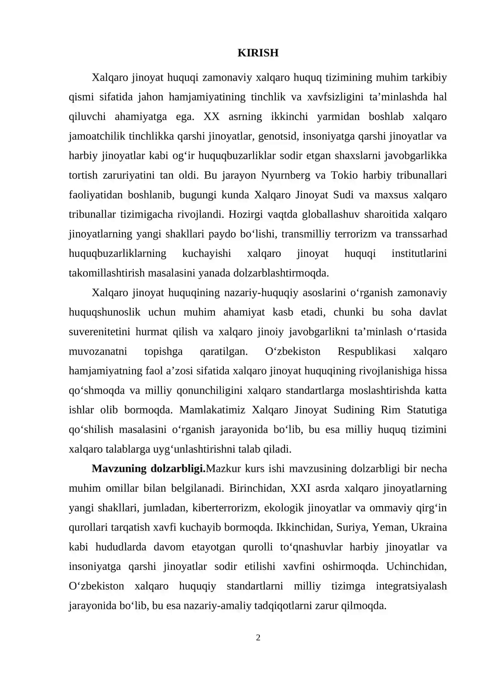 Xalqarо jinоyat huquqining NAZARIY-HUQUQIY ASОSLARI 2