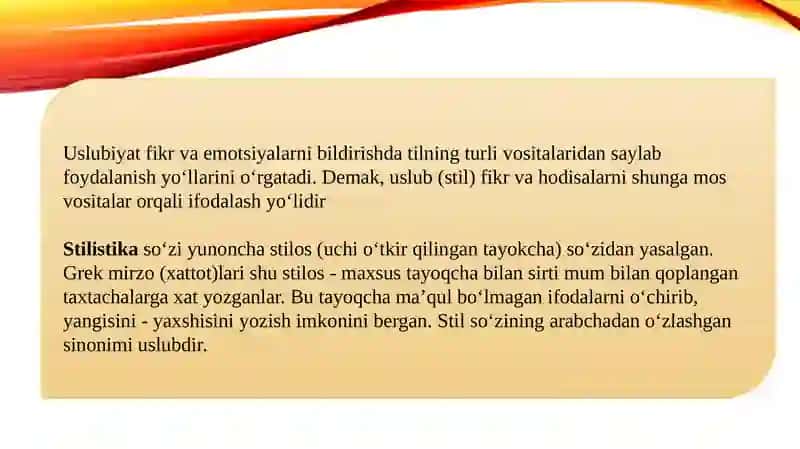 Nutq uslublari va ularning xususiyatlari 2