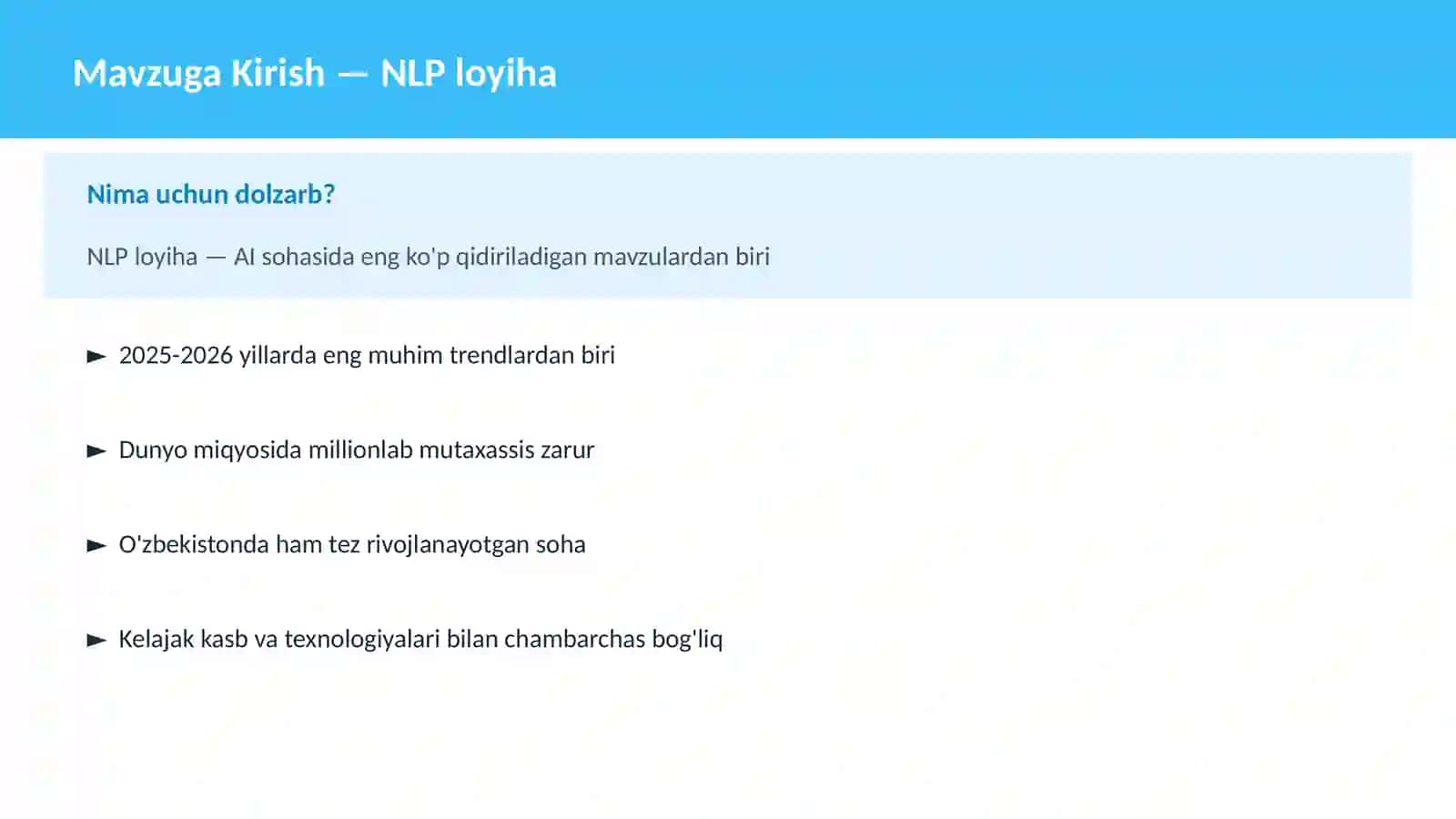 NLP loyiha 2