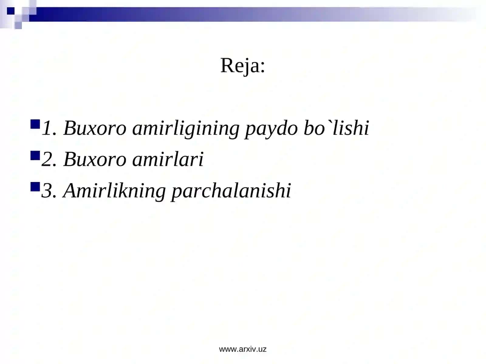 Buxoro Amirligi 2
