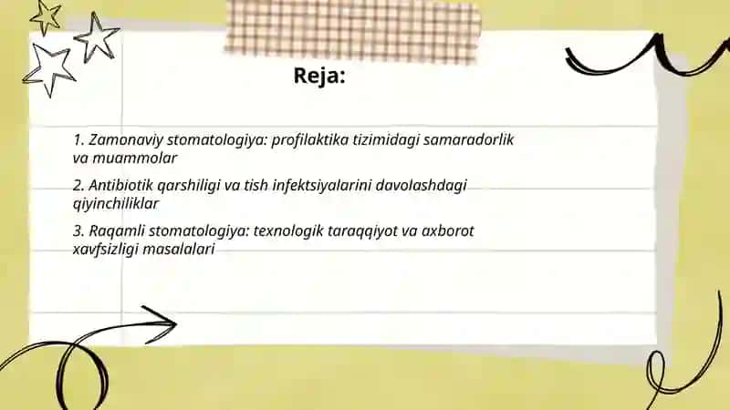 Hozirgi stamatologiyaning dolzarb muammolari 2