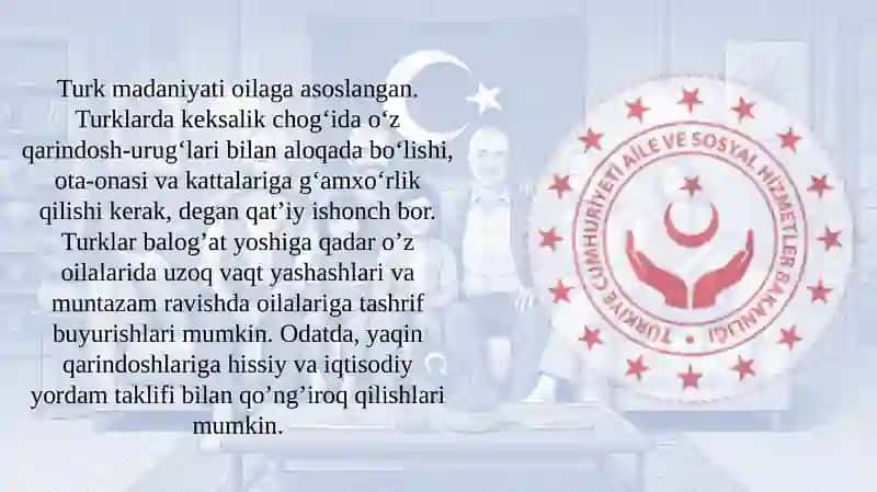 Oilalarni ijtimoiy himoya qilishning Turkiya davlati tajribasi 2