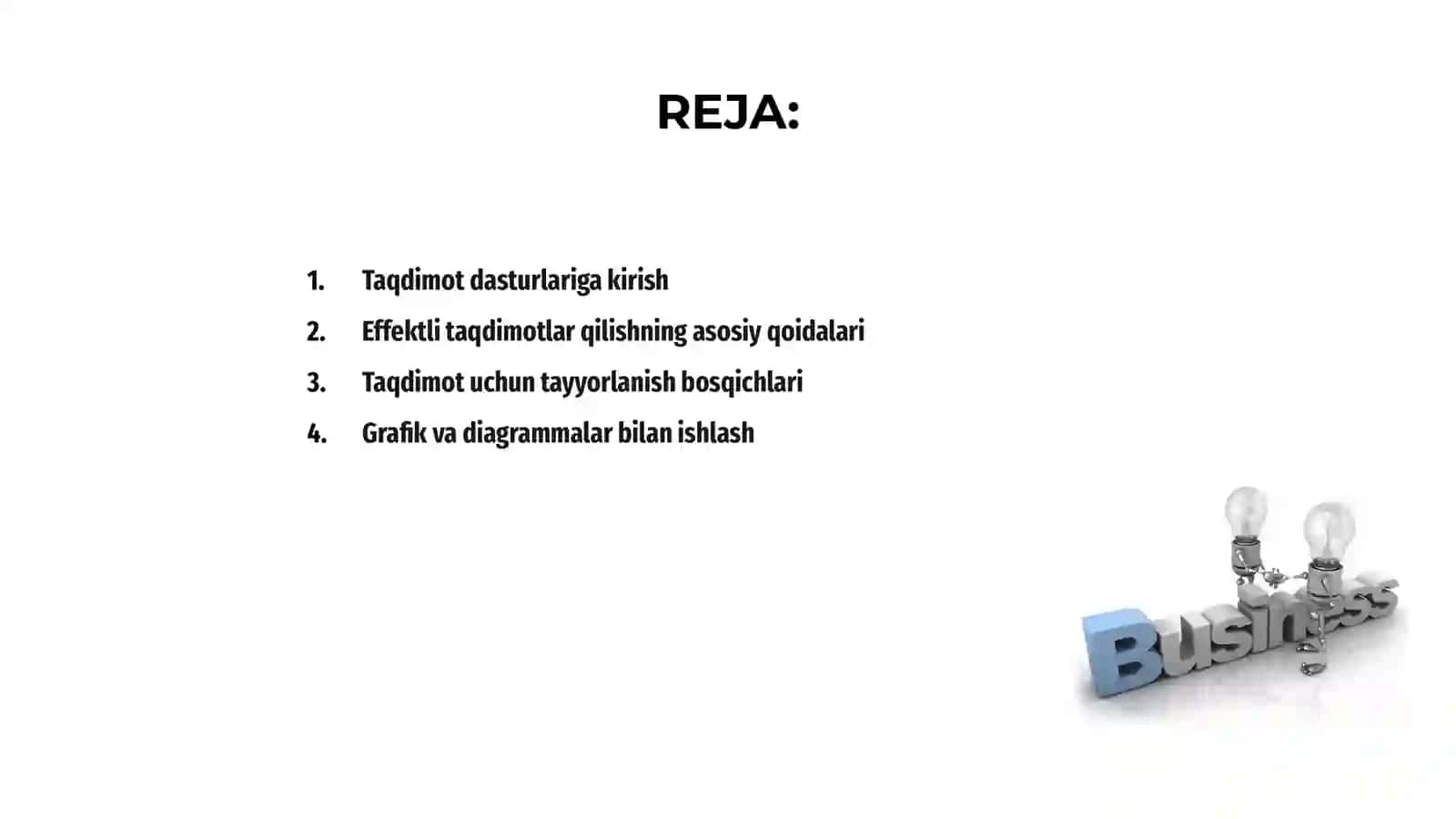 Taqdimot dasturlarida ishlash 2