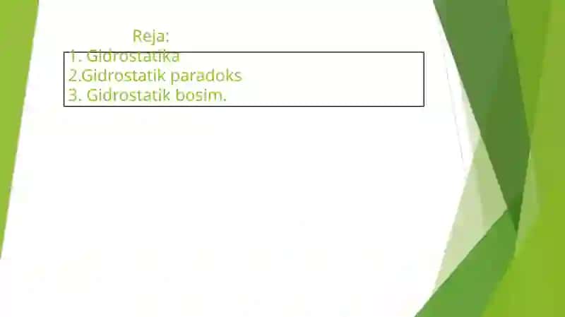 Gidrostatikbosimni aqlash 2