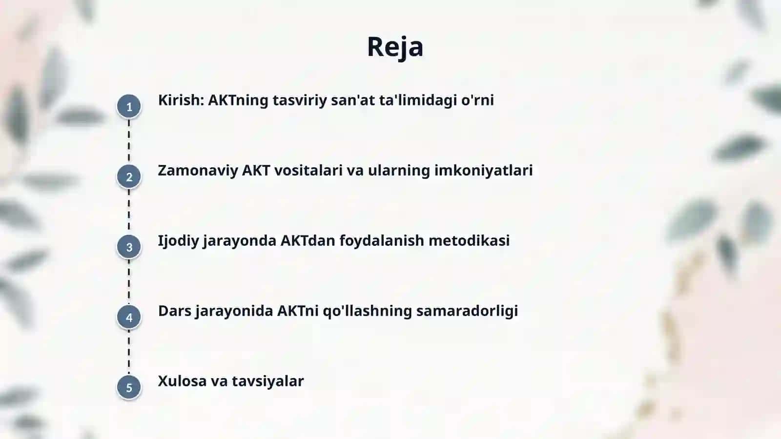 Tasviriy san'at darslarida AKTdan foydalanish 2