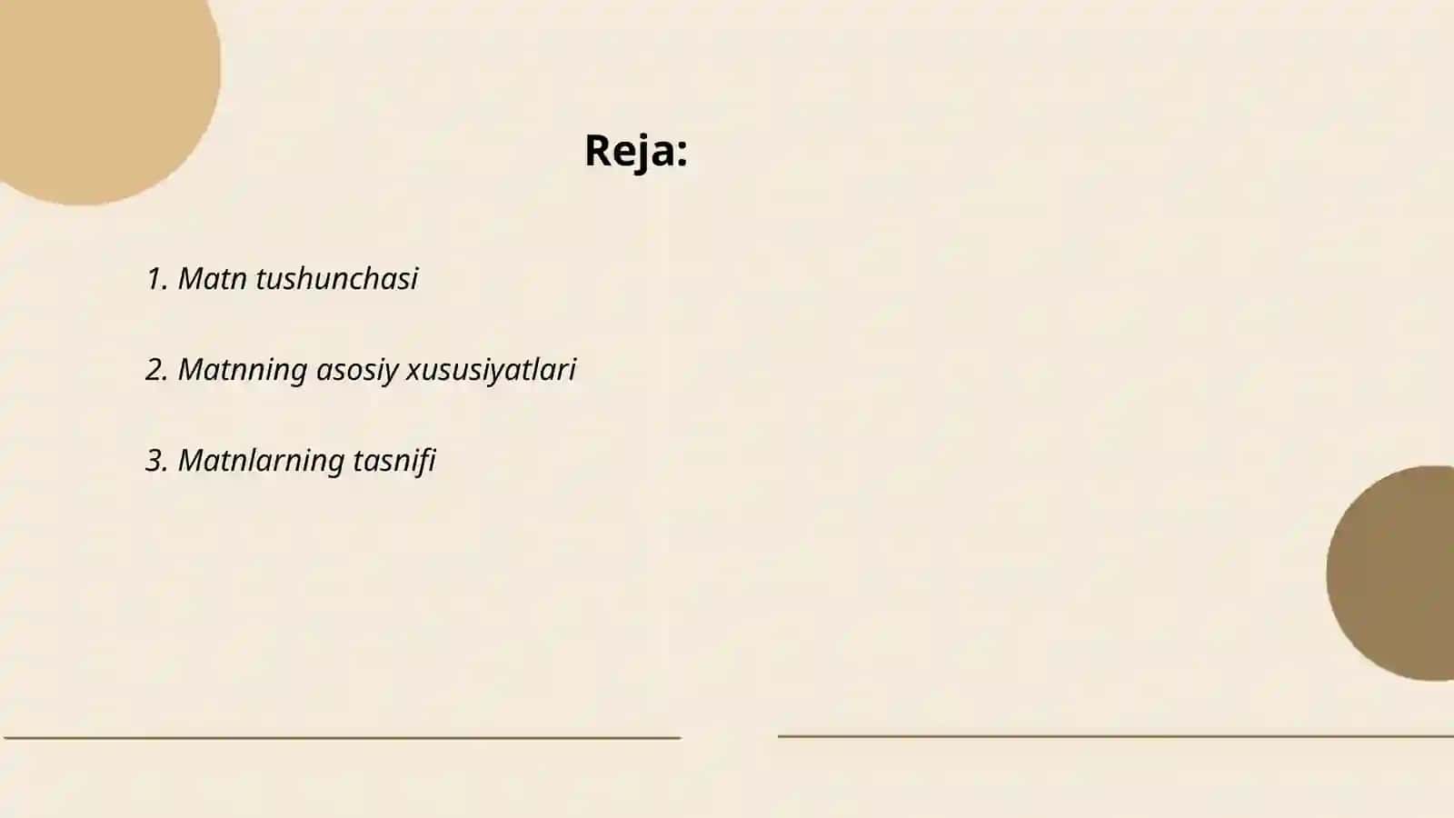 Matn va uning turlari 2