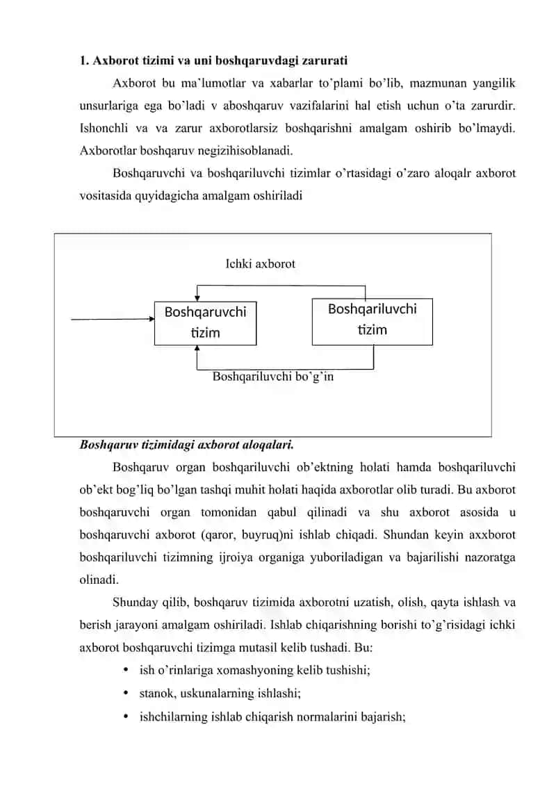 Boshqarishda axborot va kommuikatsuya 2