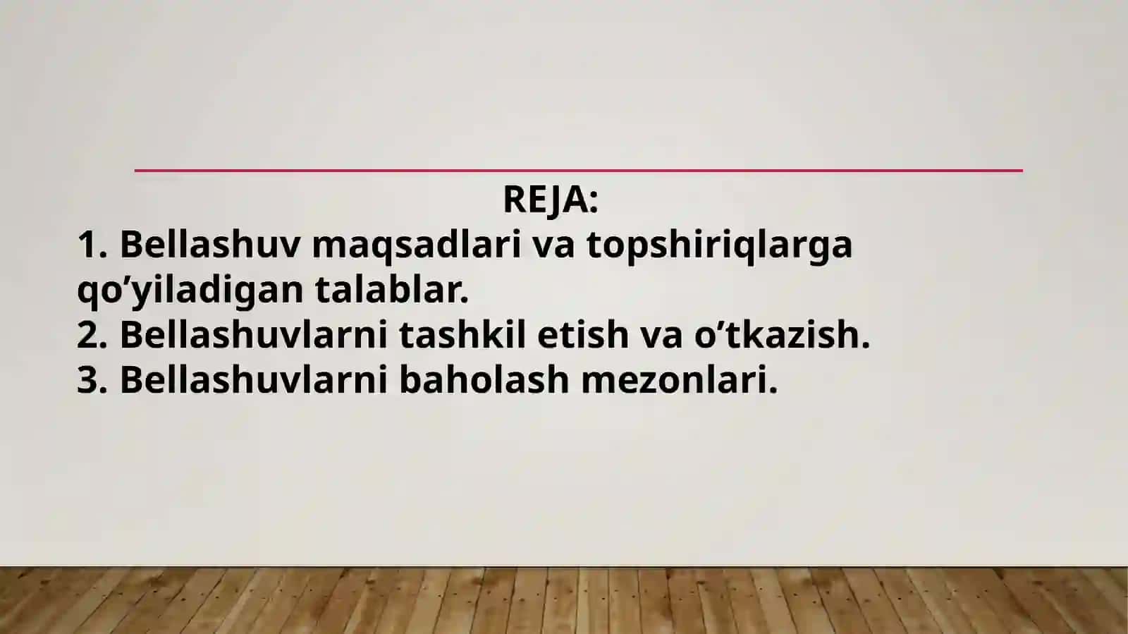 3-SINFDA BELLASHUVLARNING MAZMUNI VA ULARNI TASHKIL QILISH USULLARIGA TOPSHIRIQLAR TIZIMINI ISHLAB CHIQISH 2