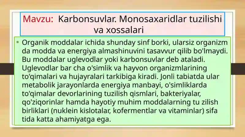 Organik moddalar 2