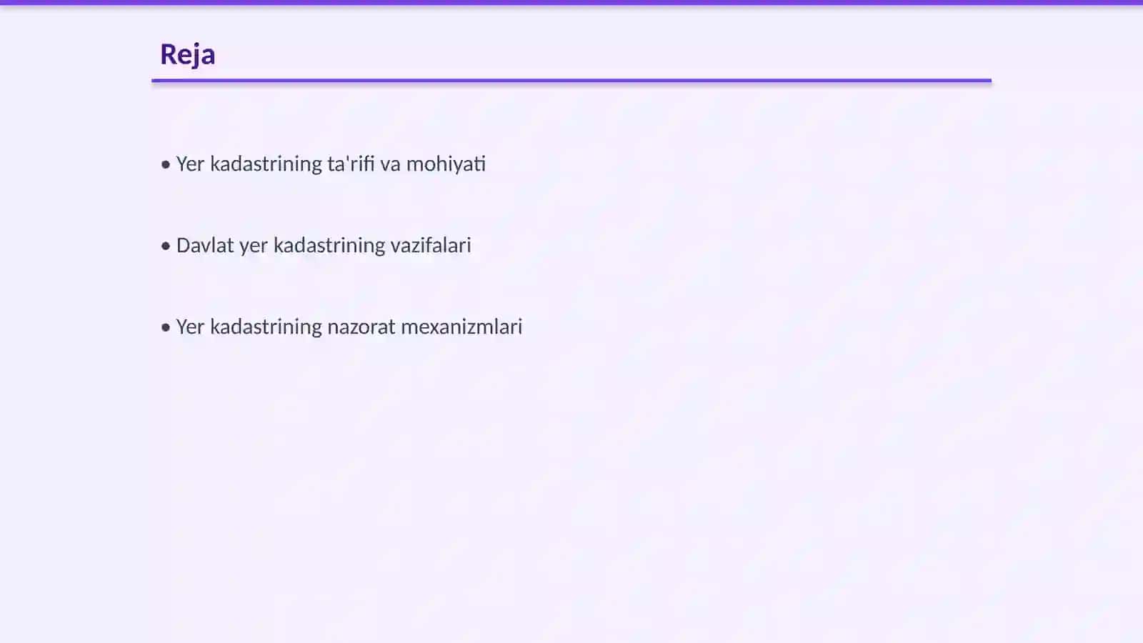 Davlat Yer Kadastrining Nazorat Asoslari 2
