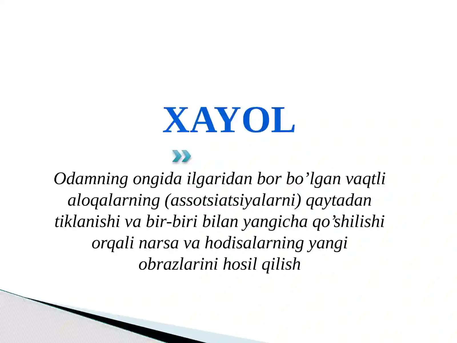 XAYOL VA TAFAKKUR 2