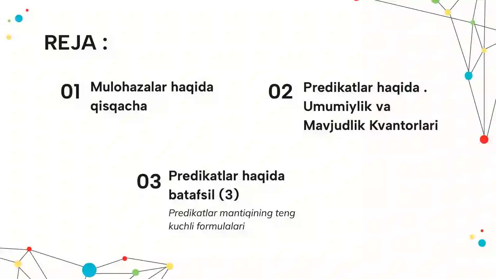 Predikatlar mantiqining alfaviti 2