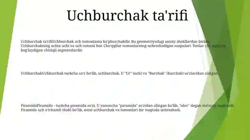 Uchburchak Va Piramida 2