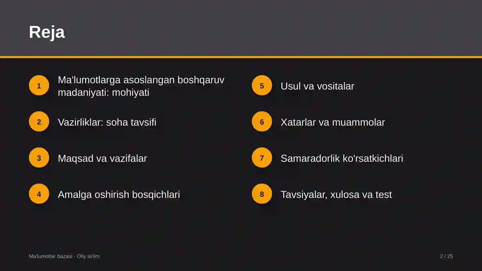 vazirliklarda ma'lumotlarga asoslangan boshqaruv madaniyatini shakllantirish 3576 2