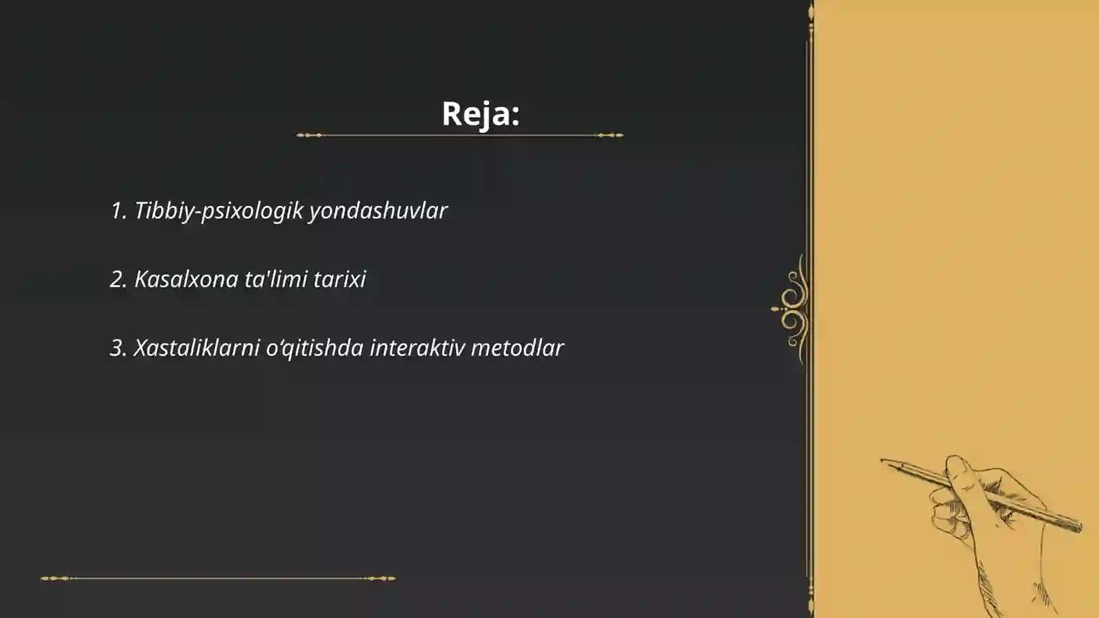 Gospital pedagogikaning asosiy tamoyillari 2