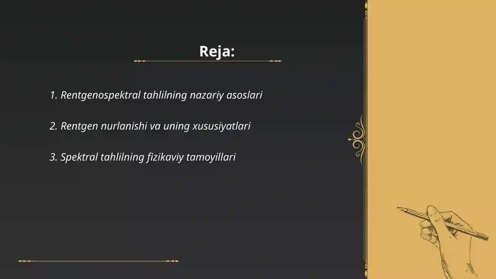 Rentgenospektral tahlilning nazariy asoslari 2